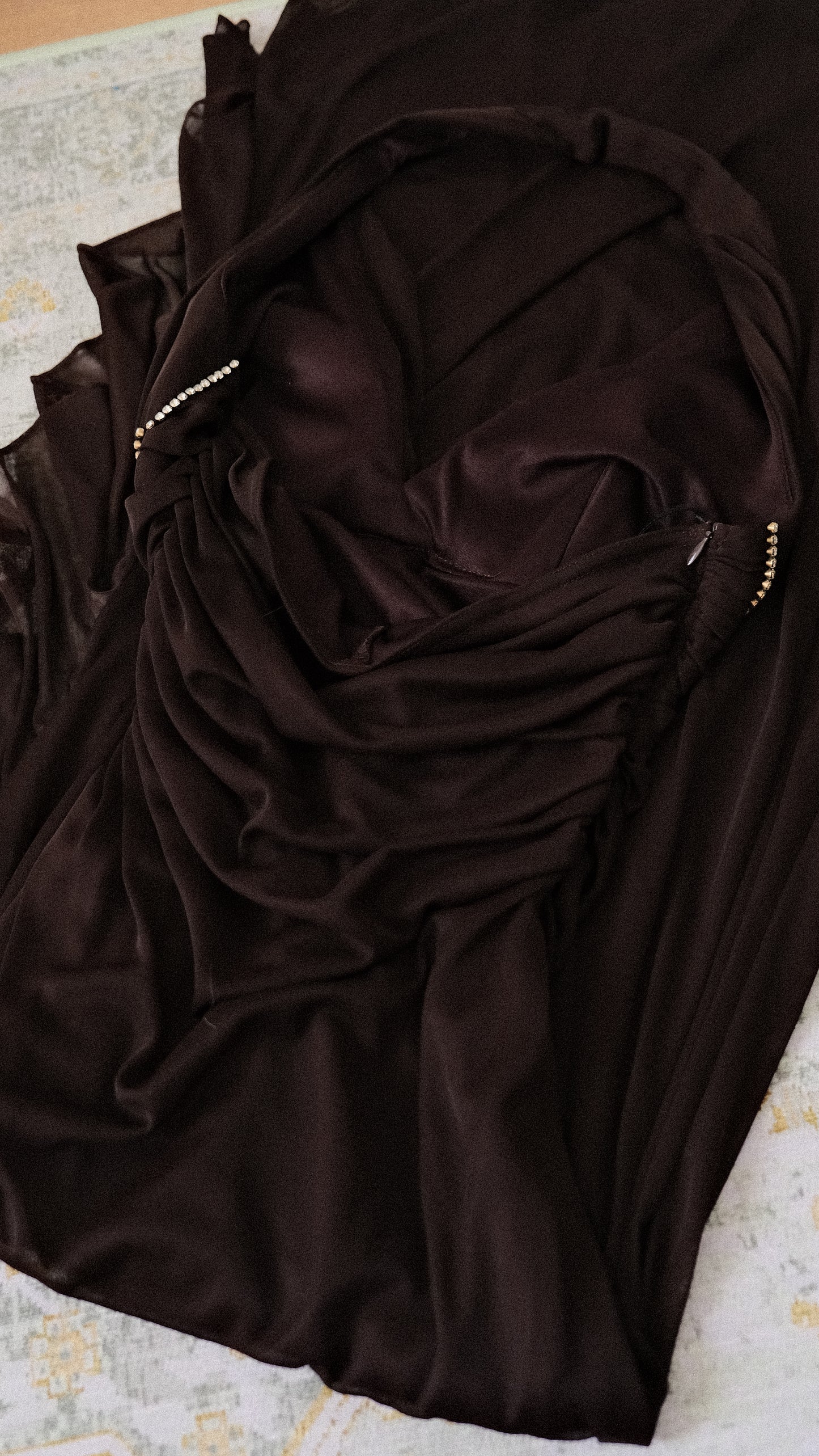 Ruffled romance halter dress (M, M/L, L)