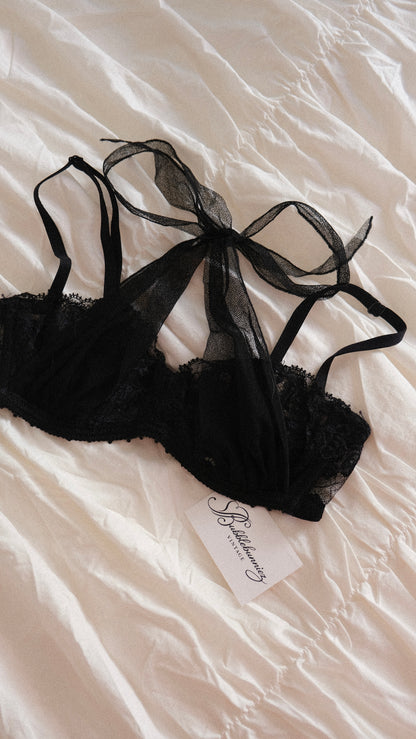Vintage La Perla sheer ribbon bra (75B/34B)