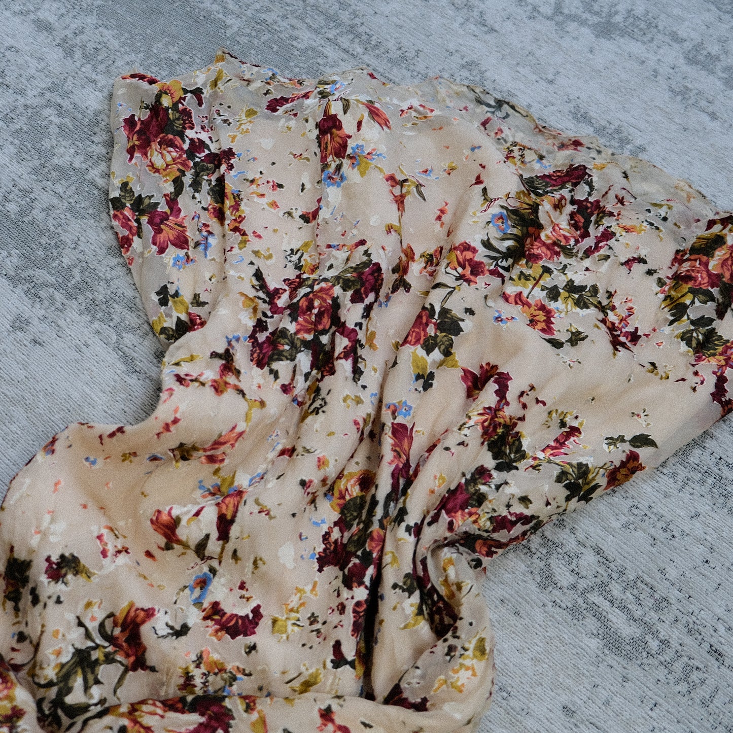 Ivory wildflower bloom dress (S/M, M)