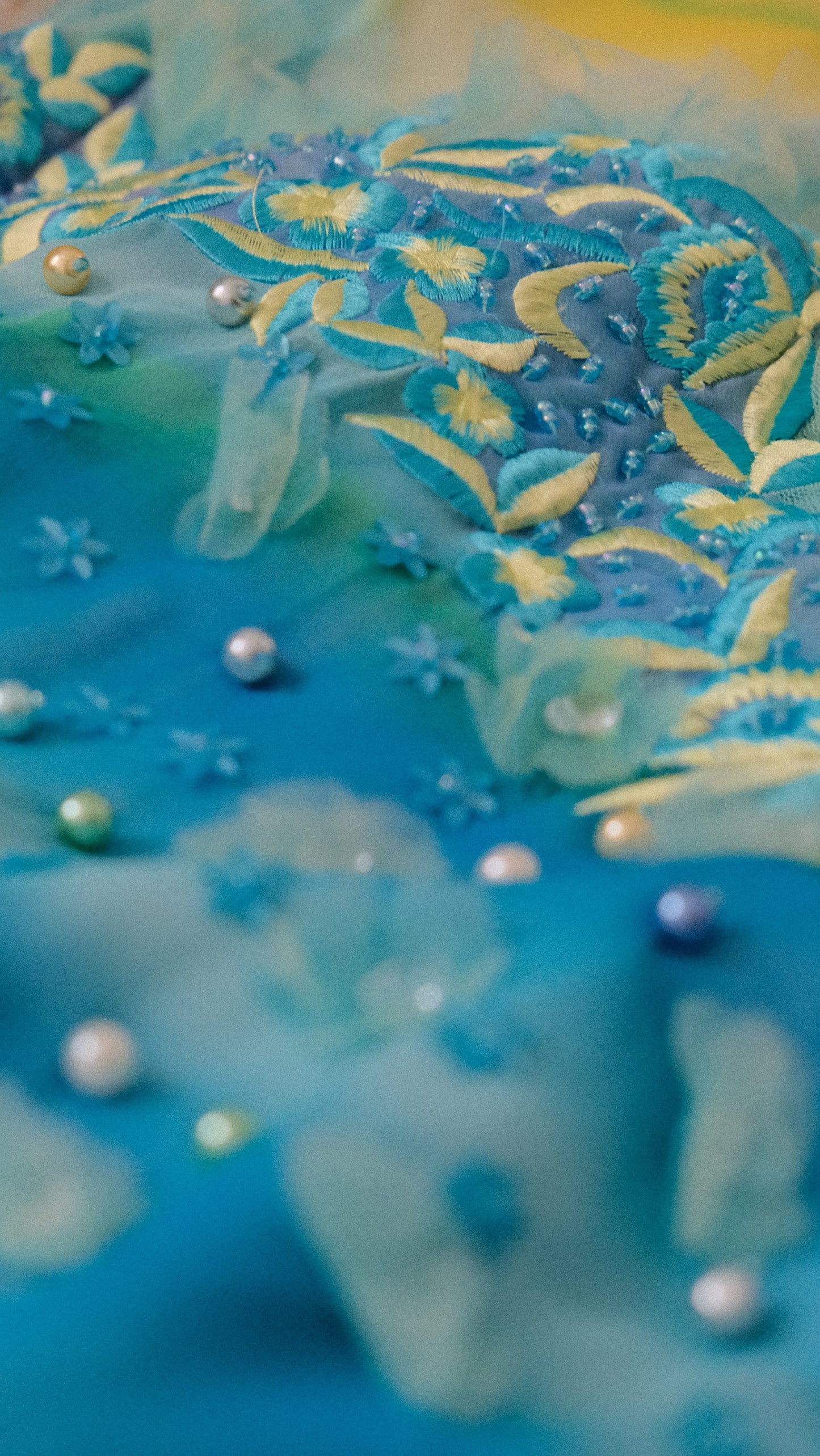 Ocean breeze cloud bustier dress (S, S/M)