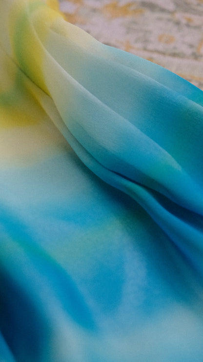 Ocean breeze cloud bustier dress (S, S/M)