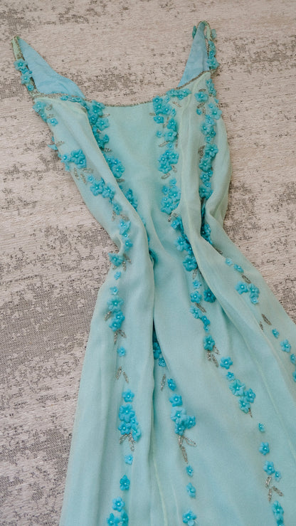 Frosted Florals dress (M, M/L)