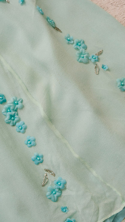 Frosted Florals dress (M, M/L)