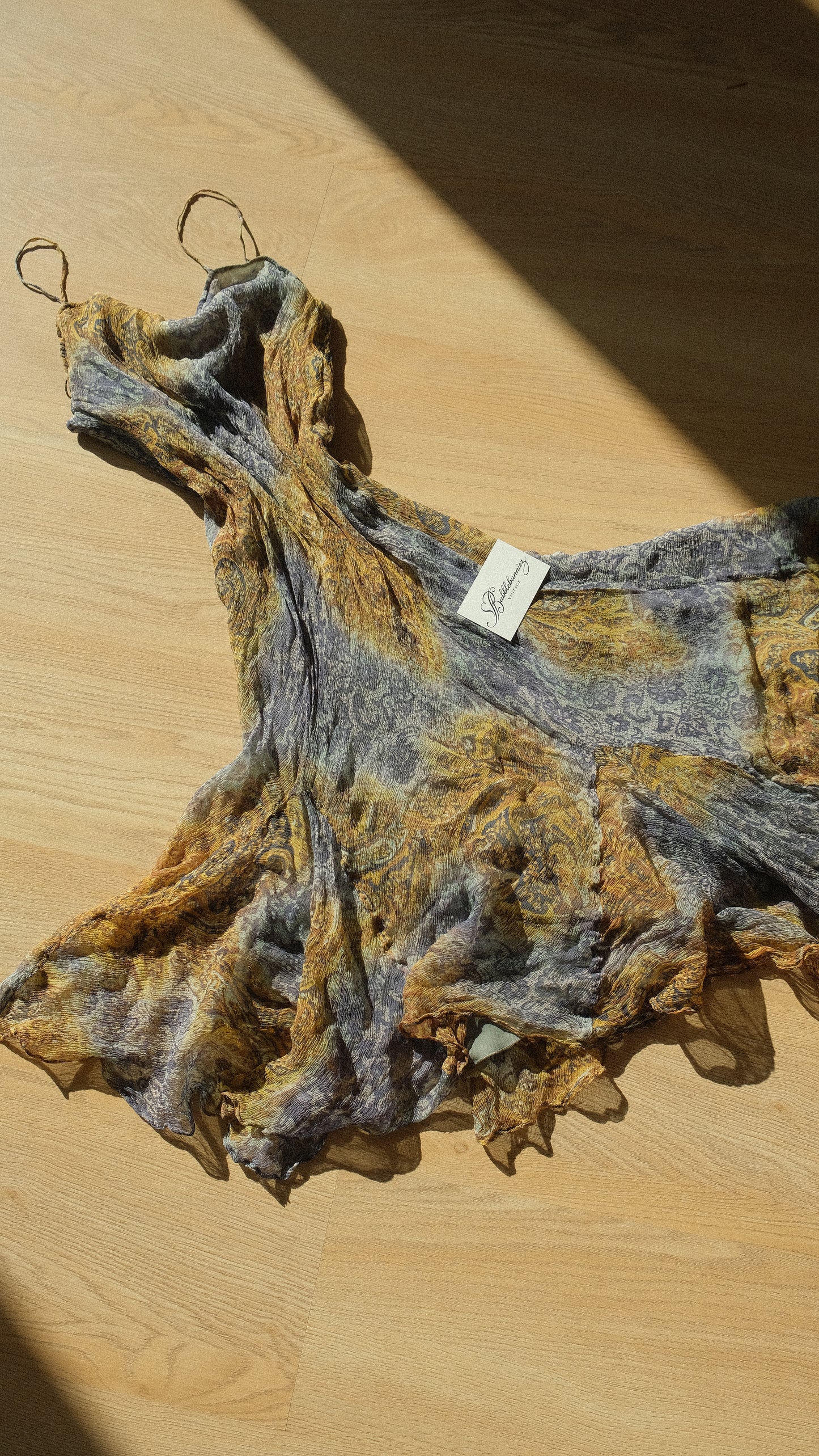 Vintage flowy forest dress (M-XL)