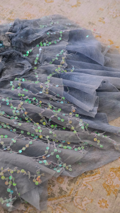Vintage denim mermaid dress (M-L)