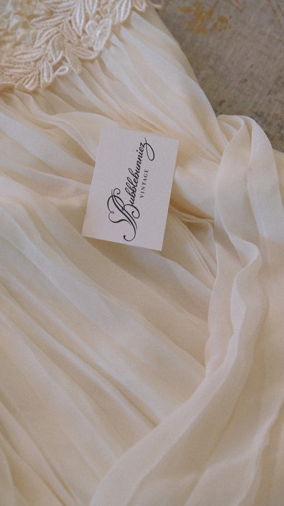 Vintage French bridal 3 piece set (S-M)
