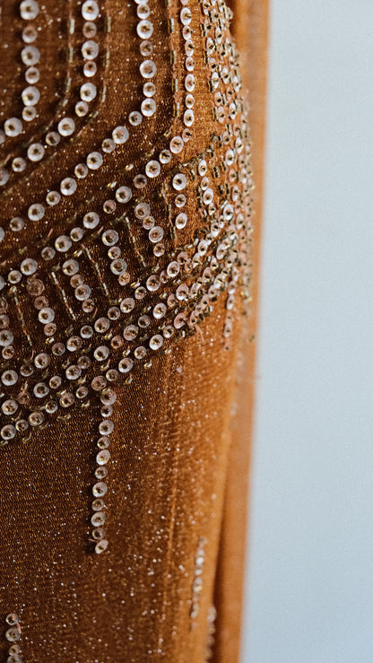 Bronze Sequin dress (L)