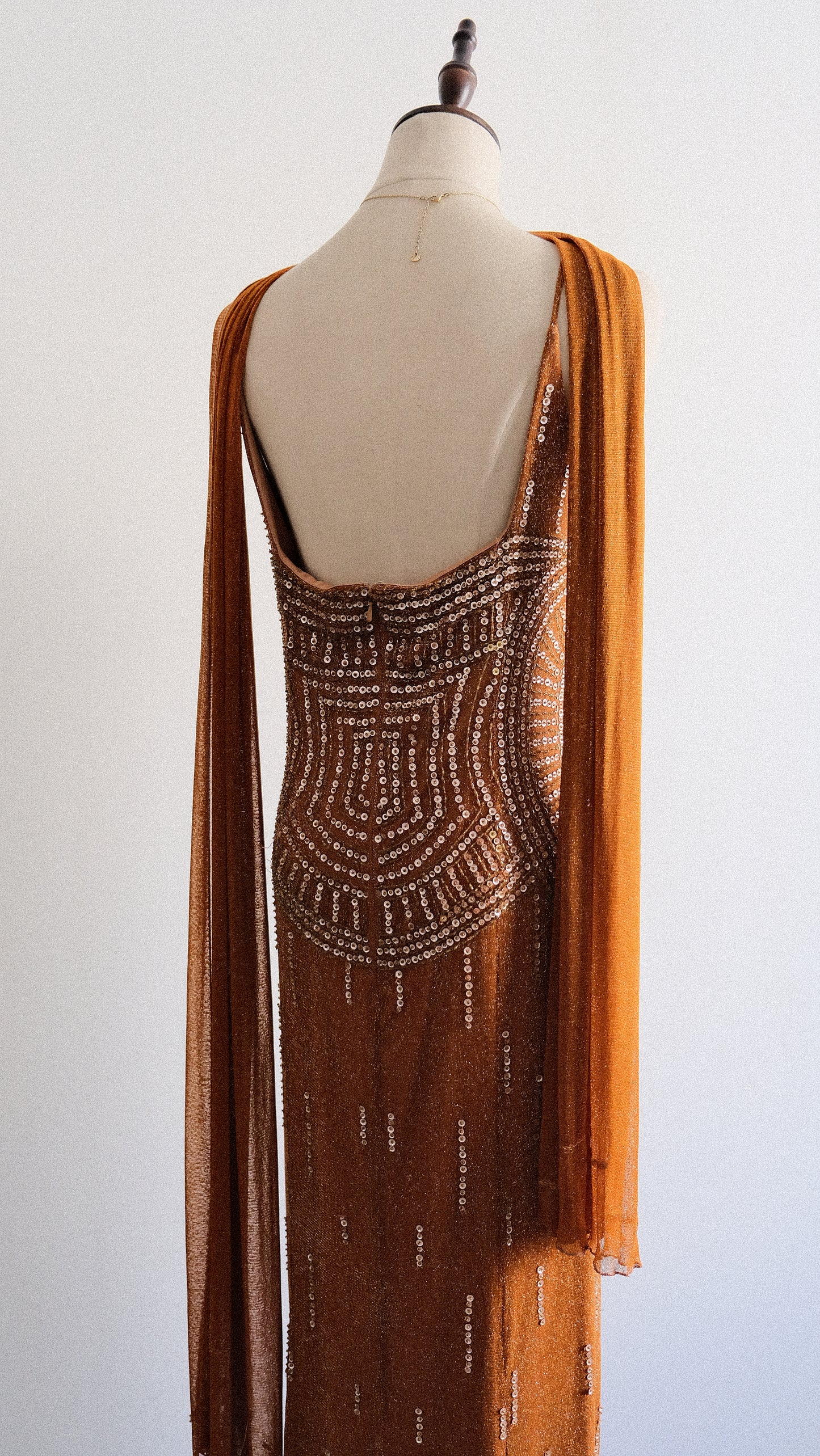 Bronze Sequin dress (L)