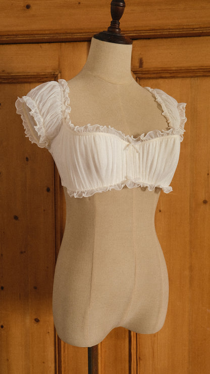 Vintage Chantal Thomass short sleeve balconette (75B/34B)