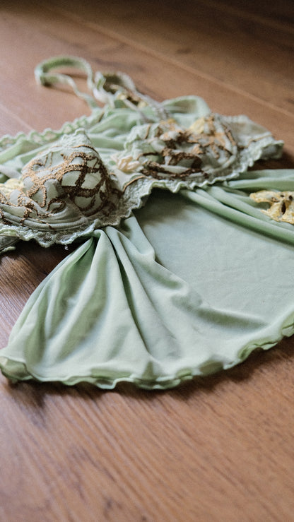 Vintage Mint lingerie set (32B/70B)