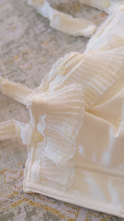 Vintage Chantal Thomass ruffle corset (80C/36C)