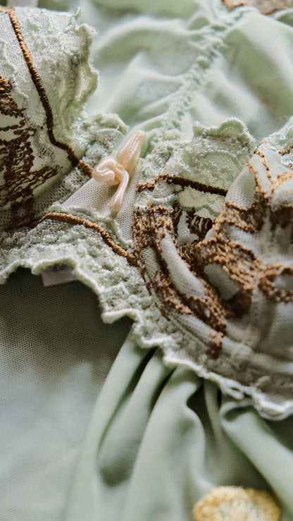 Vintage Mint lingerie set (32B/70B)