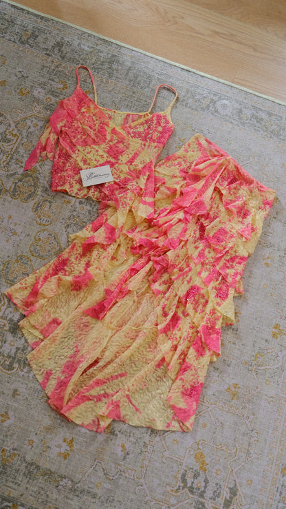 Vintage embellished sorbet 2 piece set (S)
