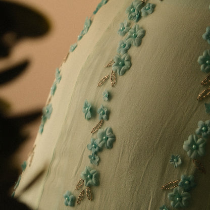 Frosted Florals dress (M, M/L)