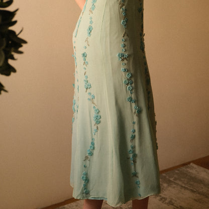 Frosted Florals dress (M, M/L)