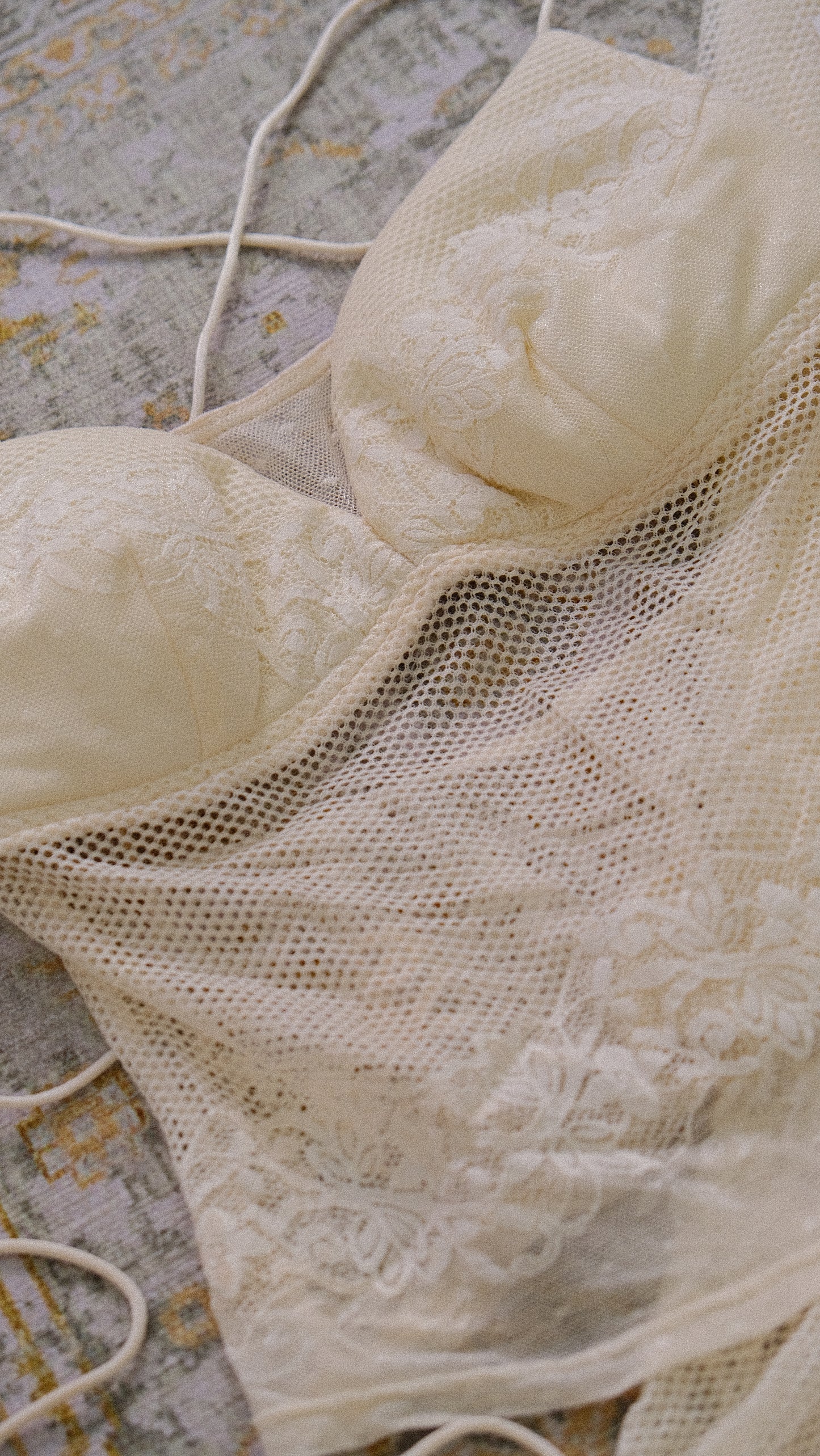 Deadstock Spanish ivory 2 piece set (XS-XS/S)