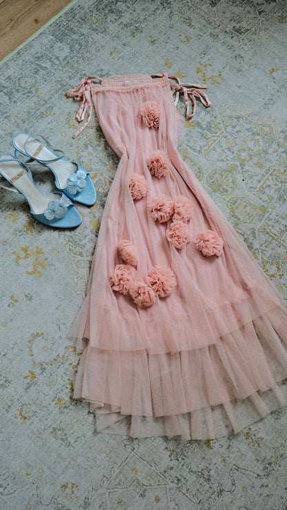 Soft Pink Rose dress (M)