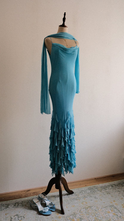 Bluebell Ruffle dress (M)