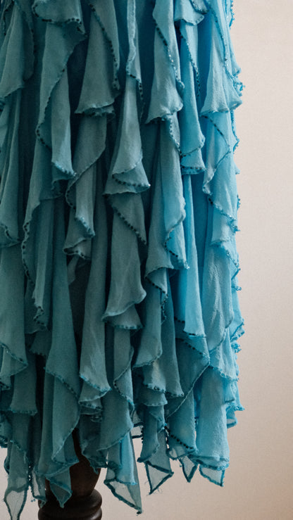 Bluebell Ruffle dress (M)