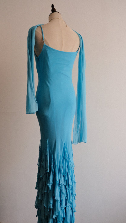 Bluebell Ruffle dress (M)