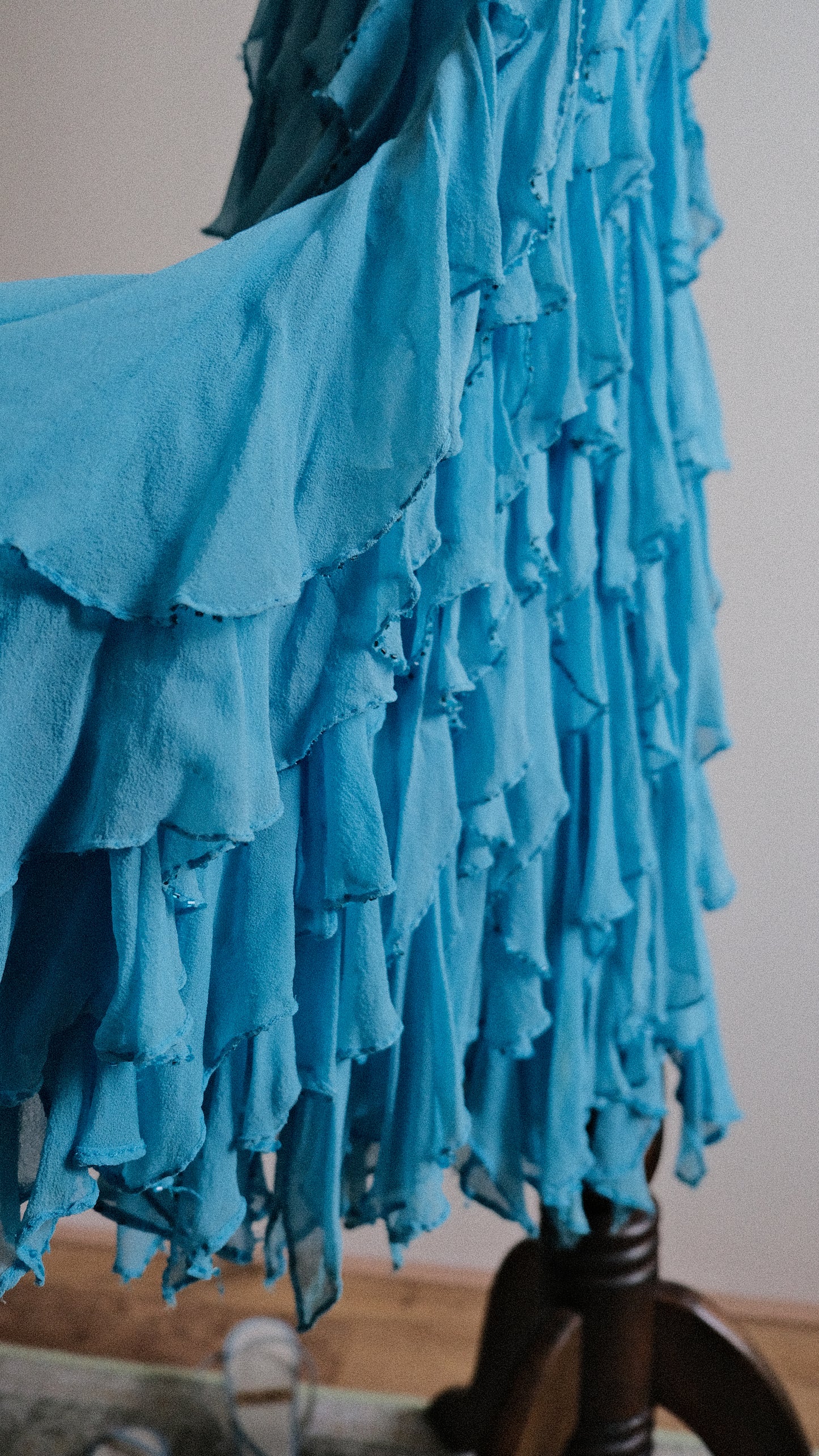 Bluebell Ruffle dress (M)