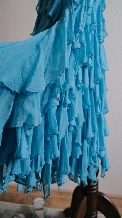 Bluebell Ruffle dress (M)