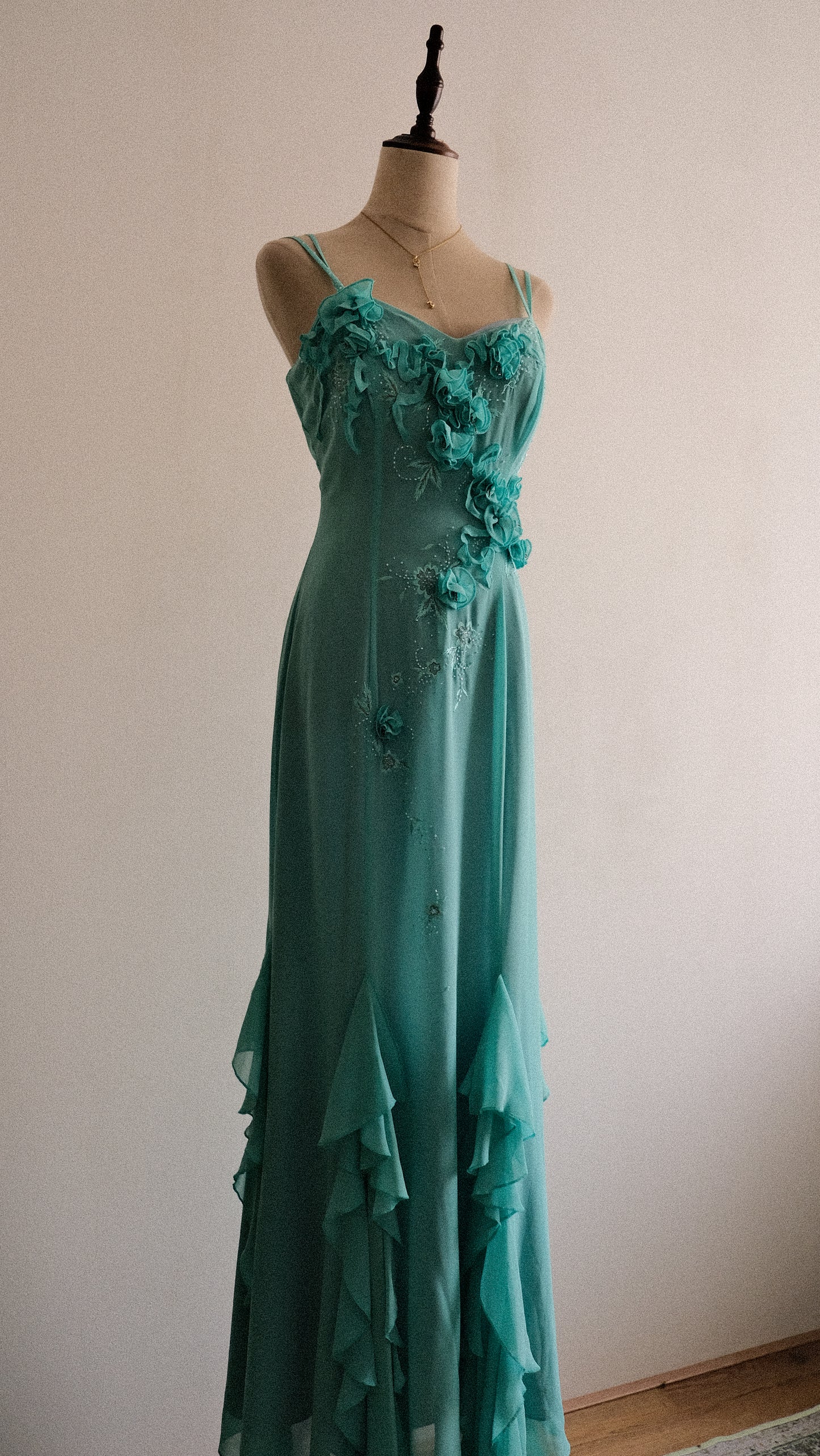 Turquoise reef mermaid dress (M, M/L)