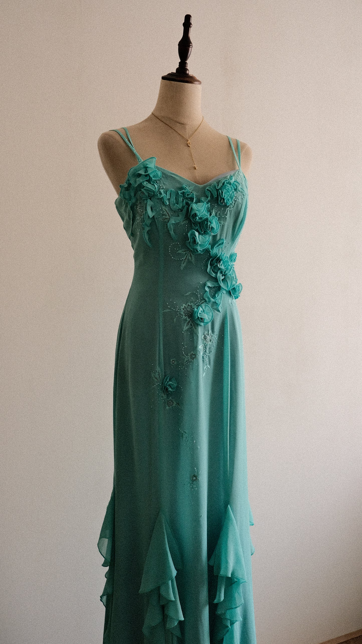 Turquoise reef mermaid dress (M, M/L)