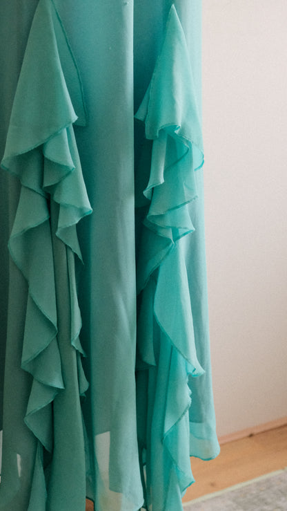 Turquoise reef mermaid dress (M, M/L)