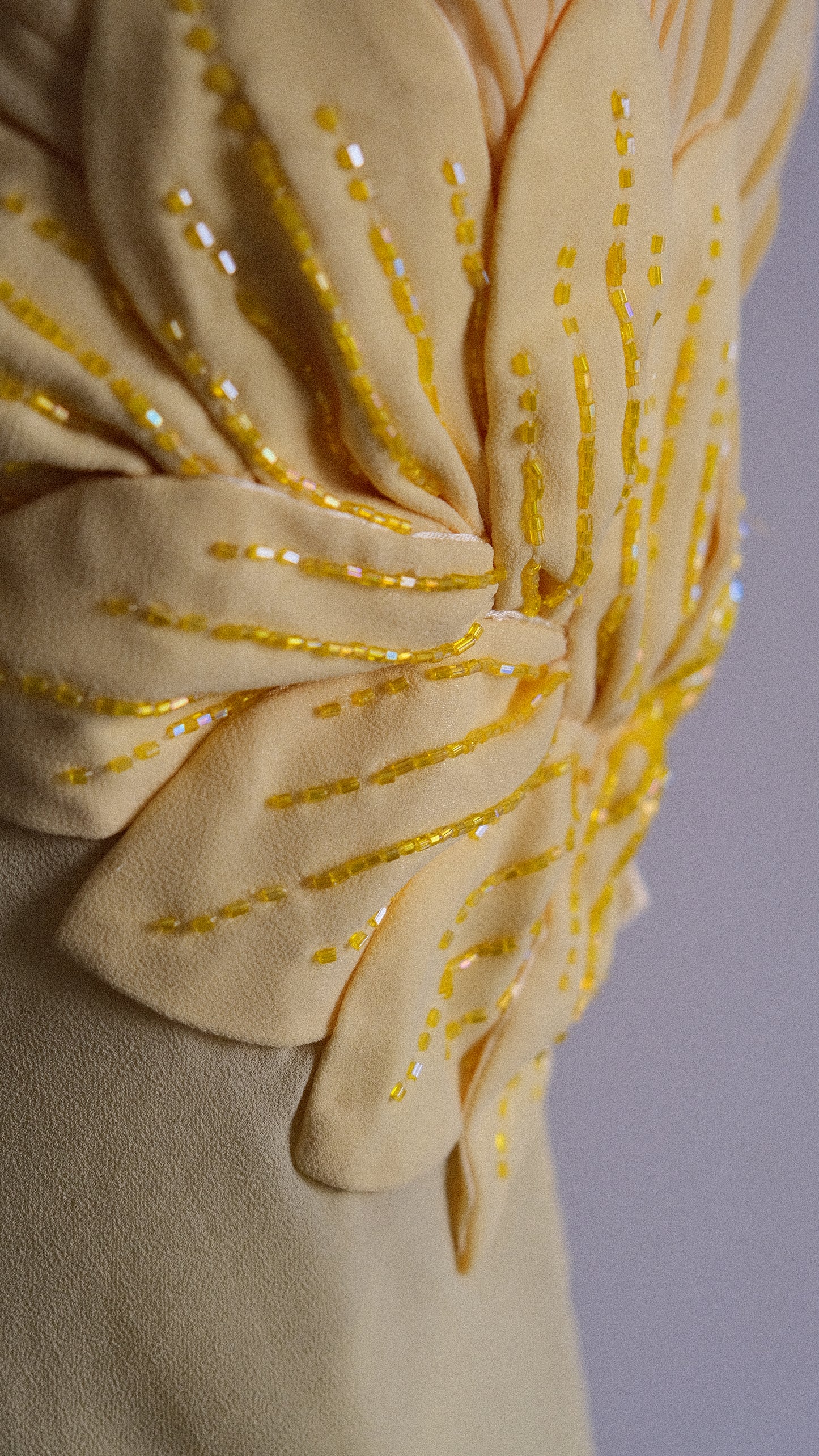 Yellow Leaf cocktail dress (XL)