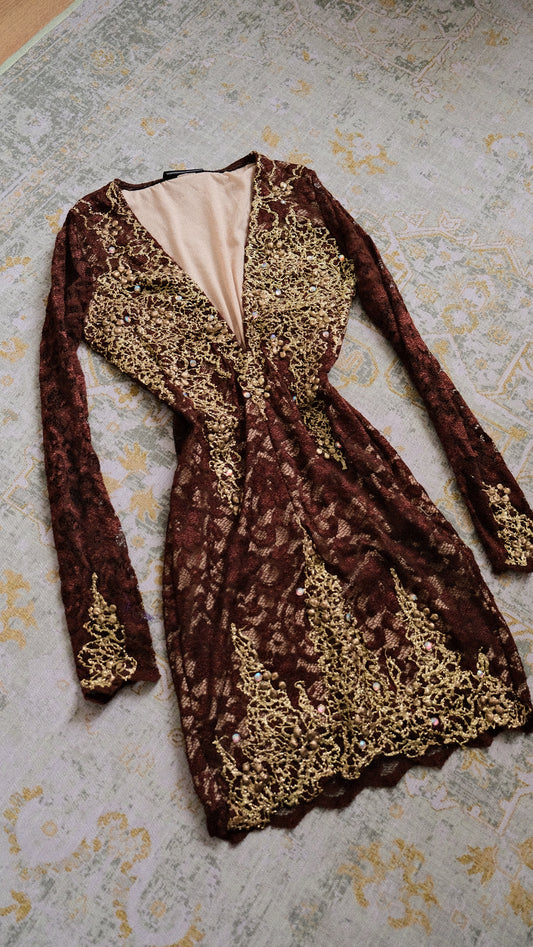 Untamed whisper of mystery mini dress (S/M)