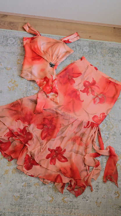 Tropical blossom 2 piece set (S/M, M)
