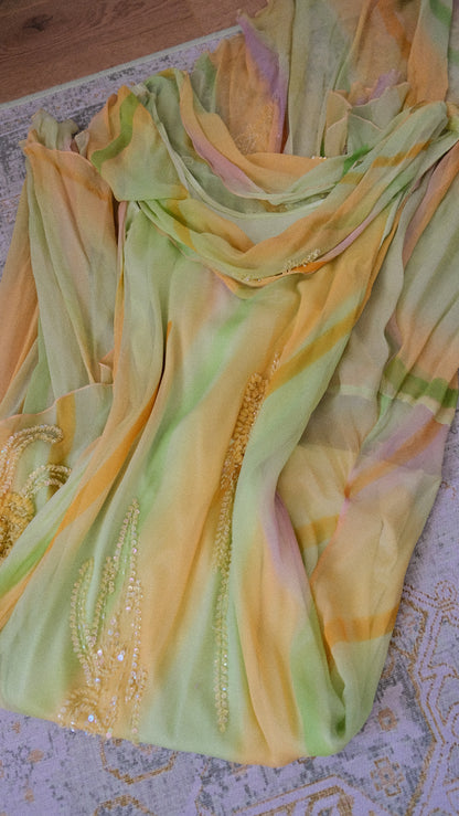 Lemonade sunset dress (M, M/L)