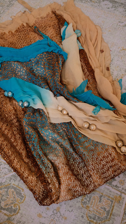 The washed ashore mermaid dress (XS/S, S)