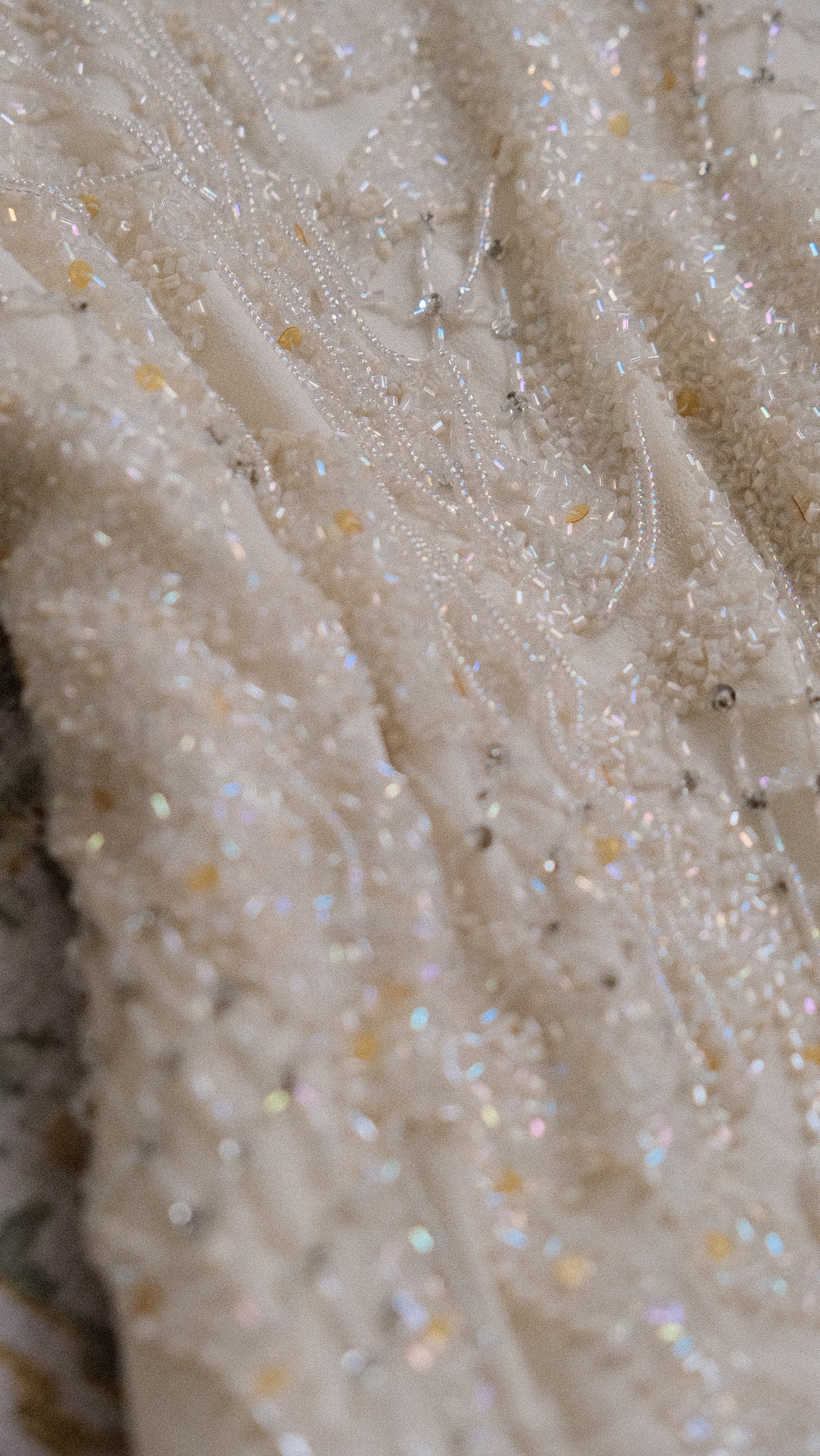 Delicate ivory sparkle dress (S, S/M)