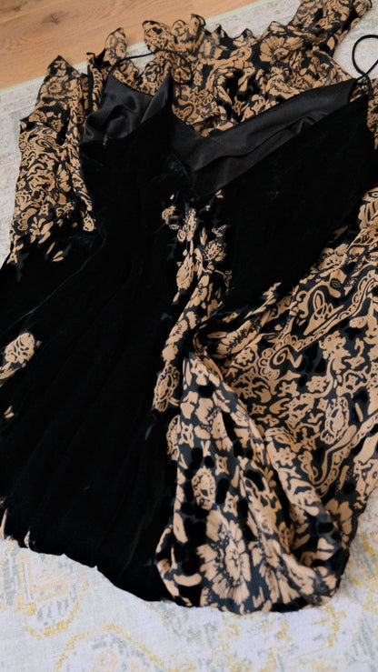 Vintage French Godess dress (M/L, L)