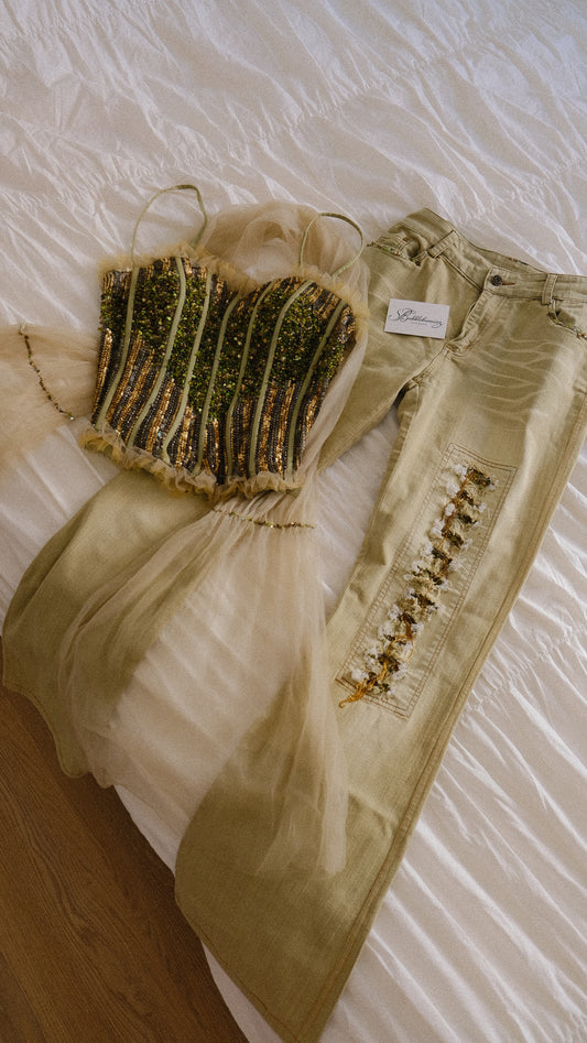RARE Vintage Anne French 3 piece set (S/M)