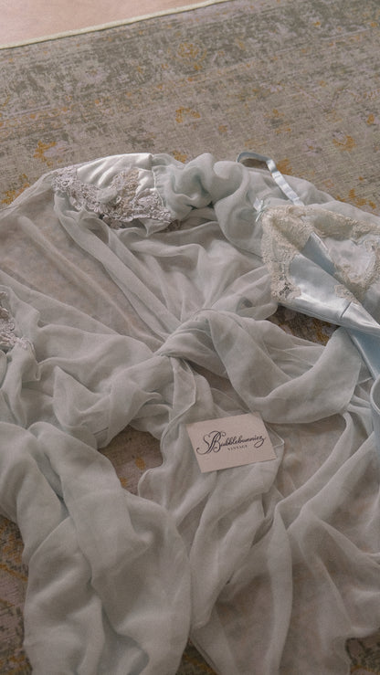 Cloud blue 2 piece lingerie set (S-M)