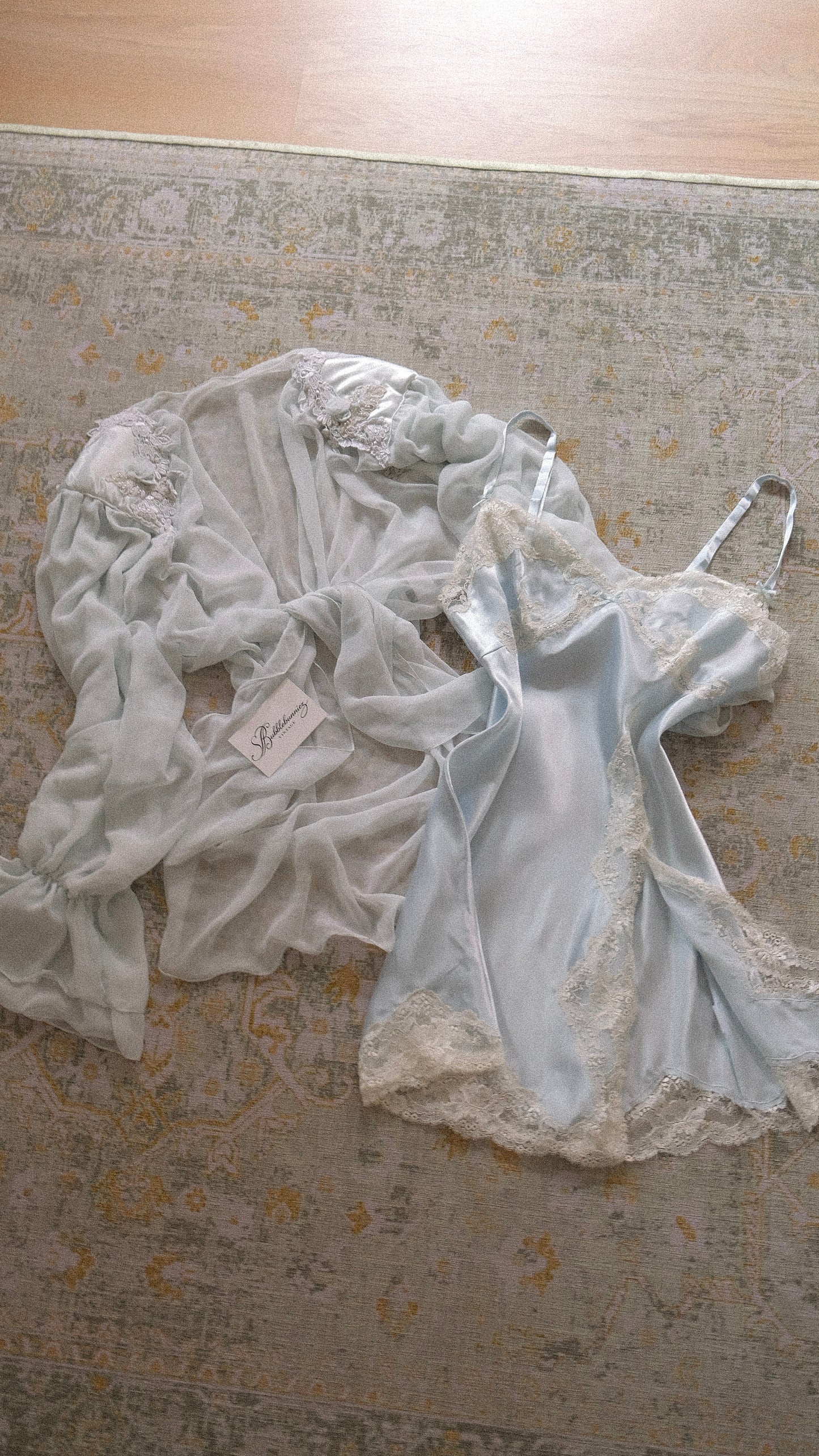 Cloud blue 2 piece lingerie set (S-M)