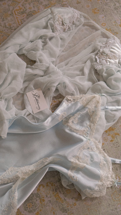 Cloud blue 2 piece lingerie set (S-M)