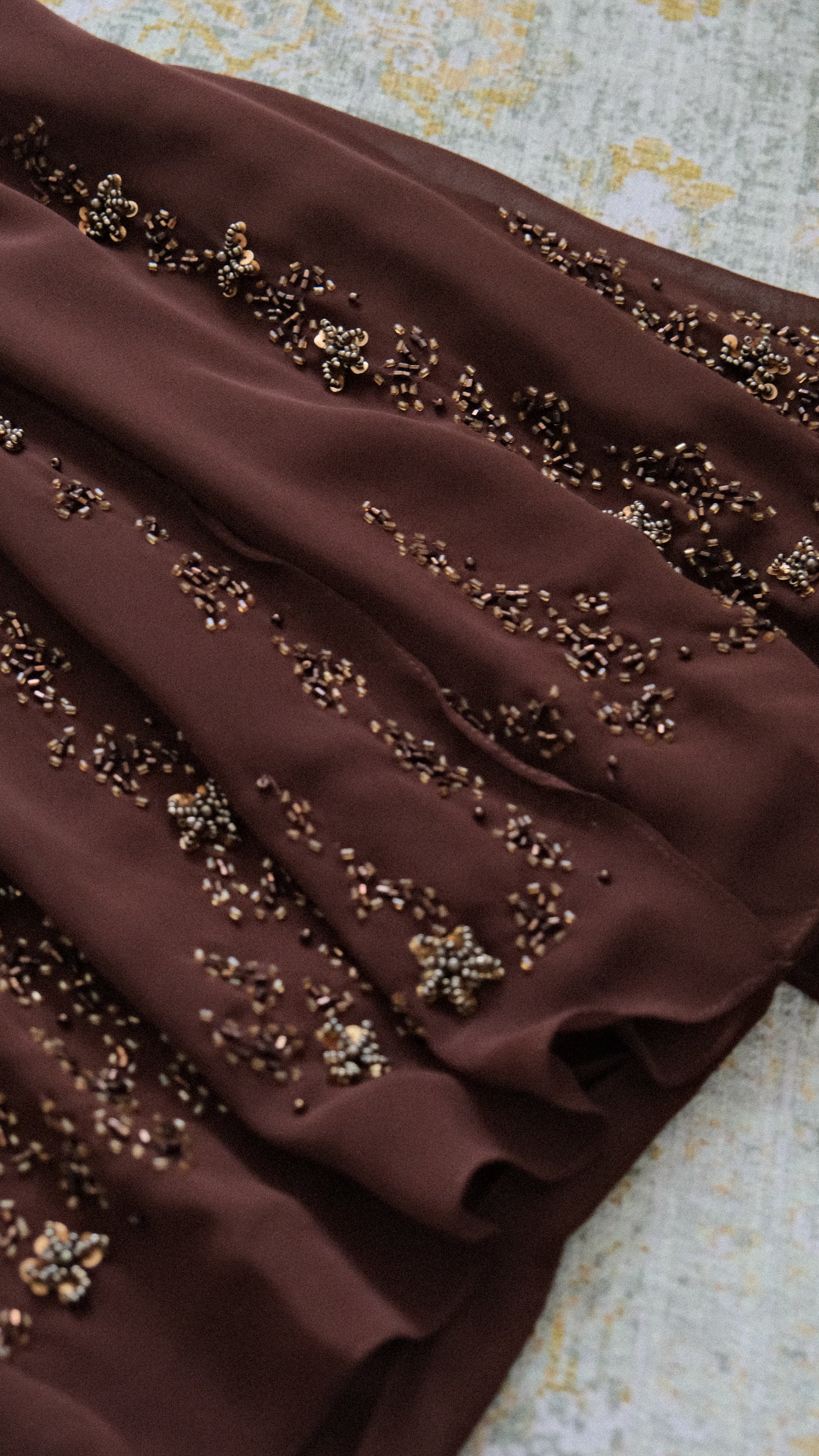 Dark brown cocktail dress (M)