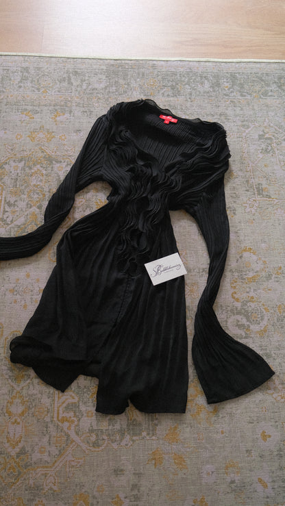 Vintage René Derhy mermaid ruffle dress (S-M)