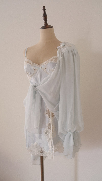 Cloud blue 2 piece lingerie set (S-M)