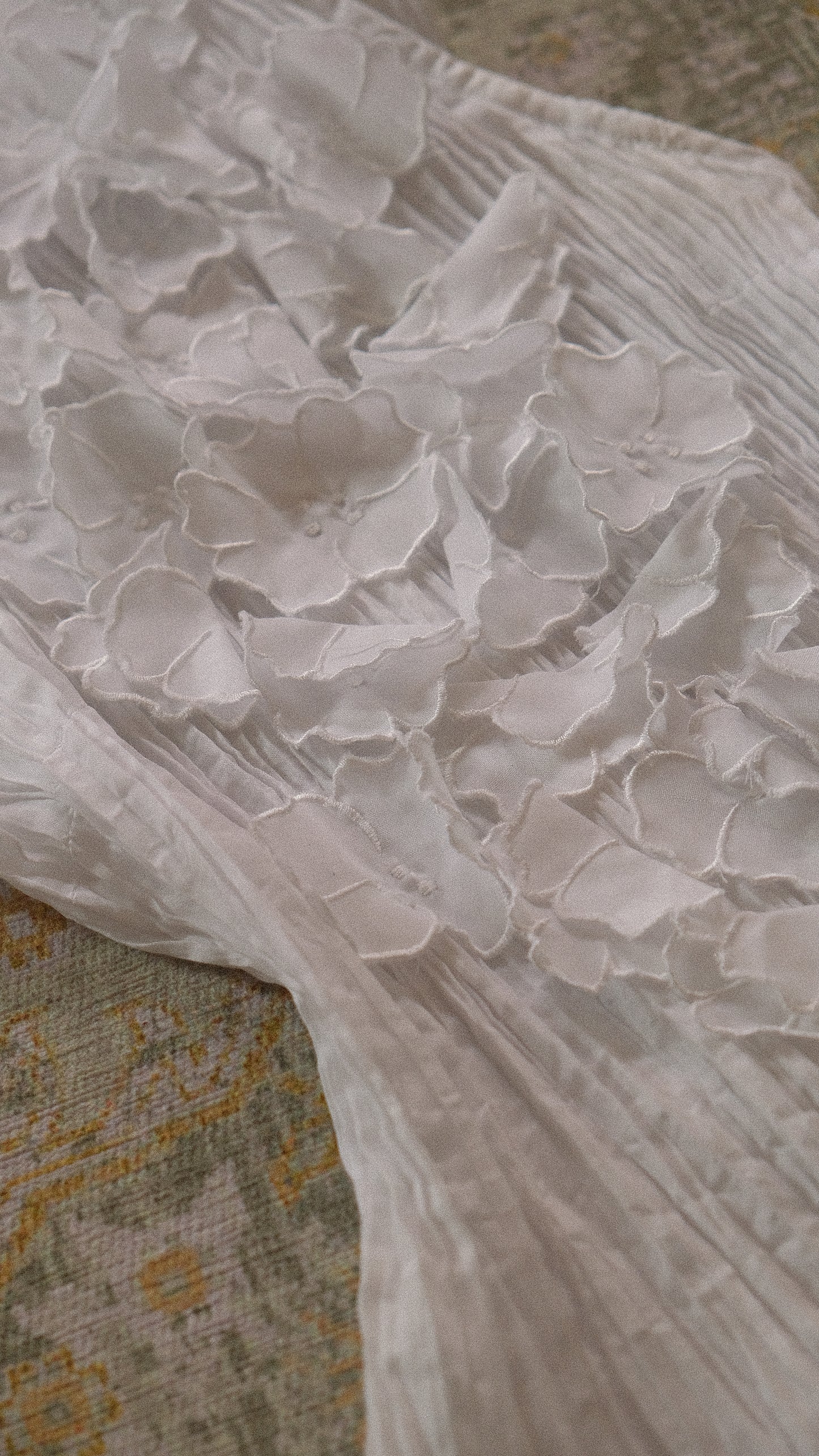 White floral 2 pieces set (S)