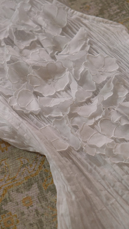 White floral 2 pieces set (S)