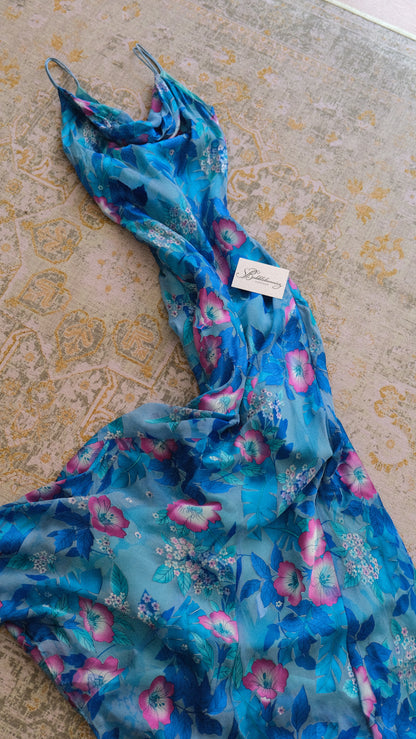 Vintage Monsoon tropical summer dress (S)