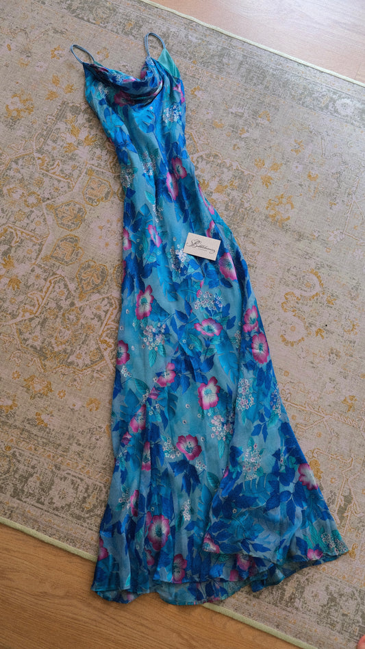 Vintage Monsoon tropical summer dress (S)