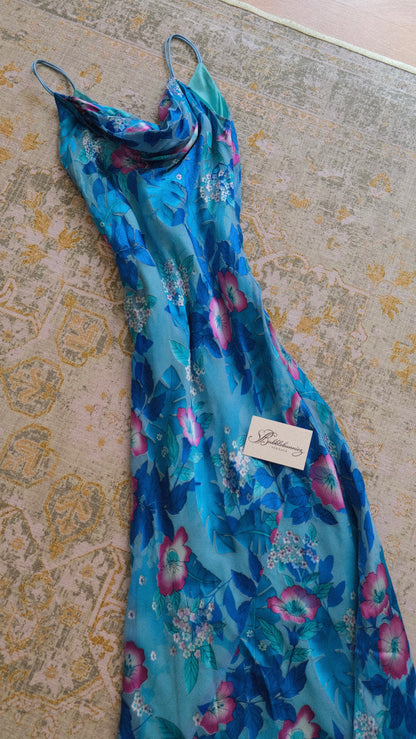Vintage Monsoon tropical summer dress (S)