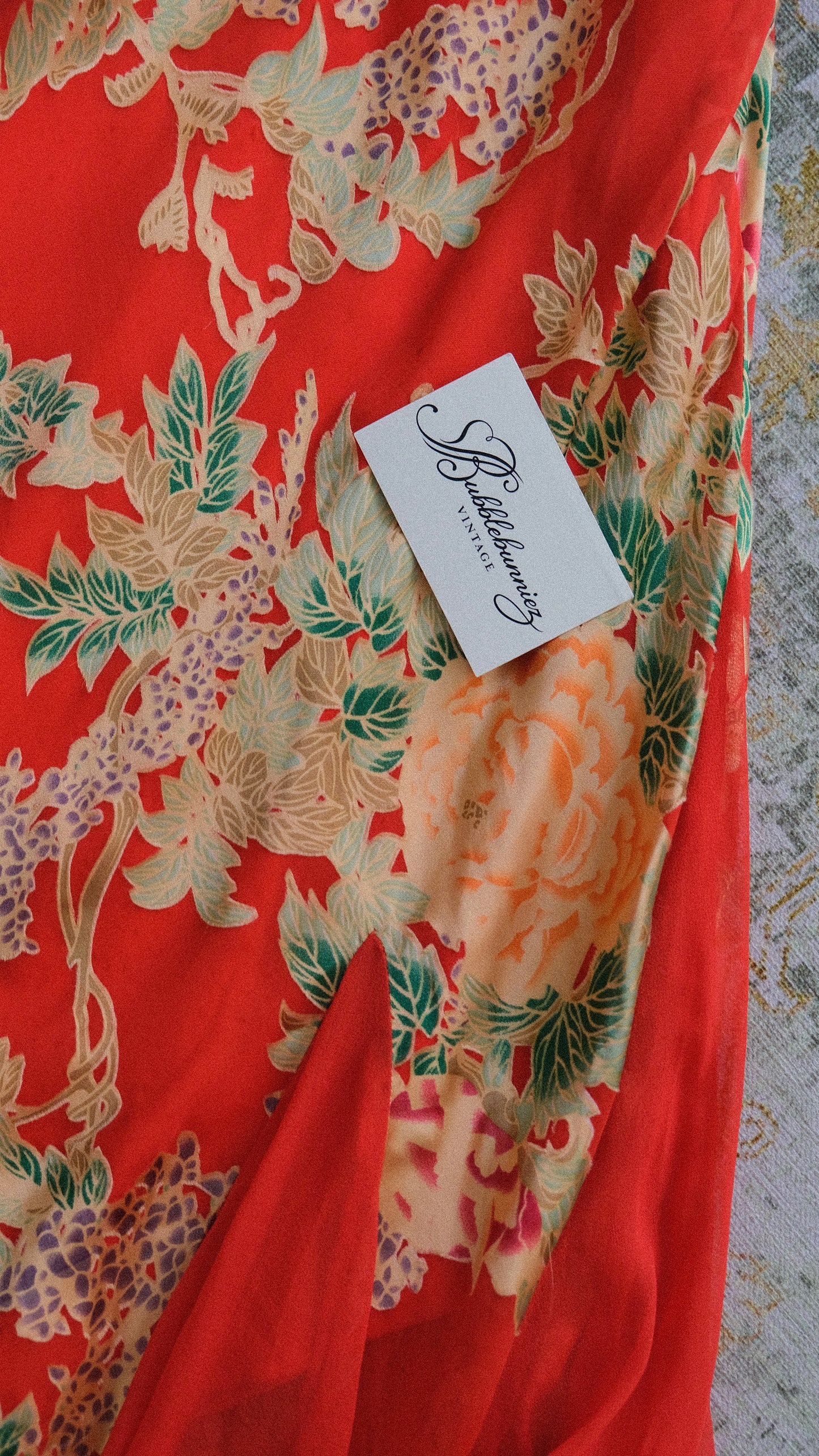Vintage After Six red flutter dress (L-XL)
