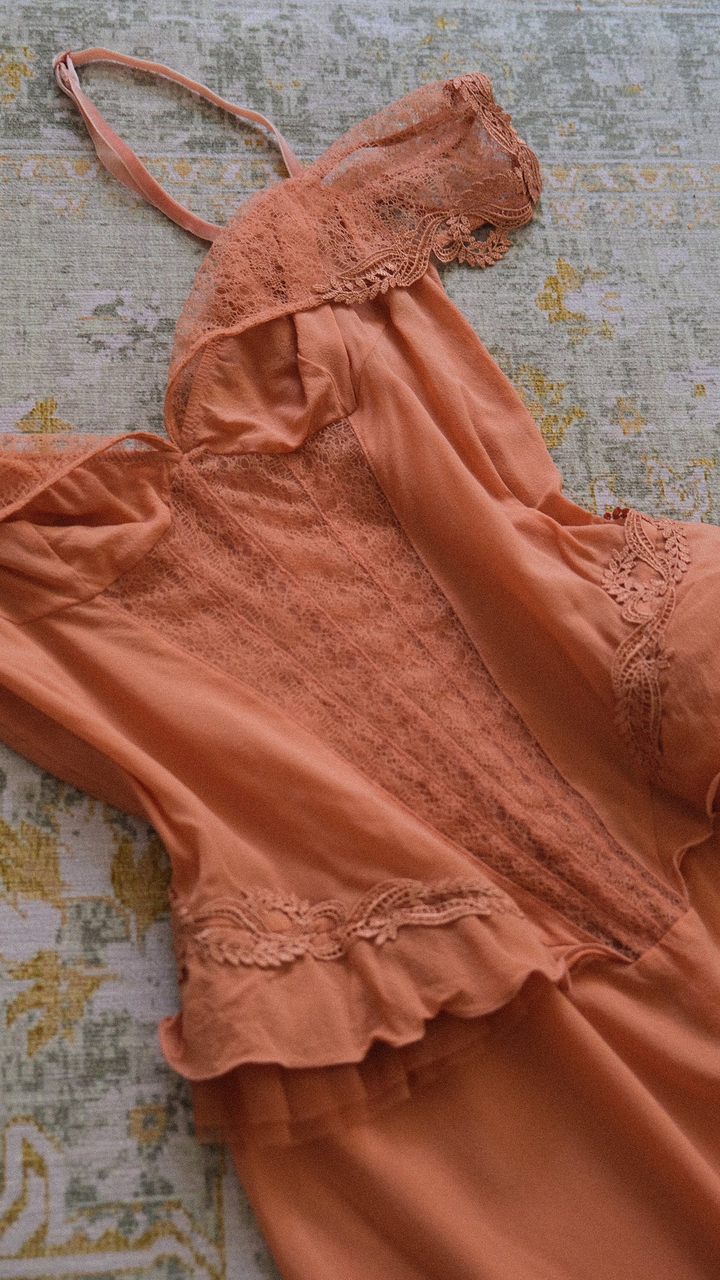 Vintage rustic off the shoulder babydoll